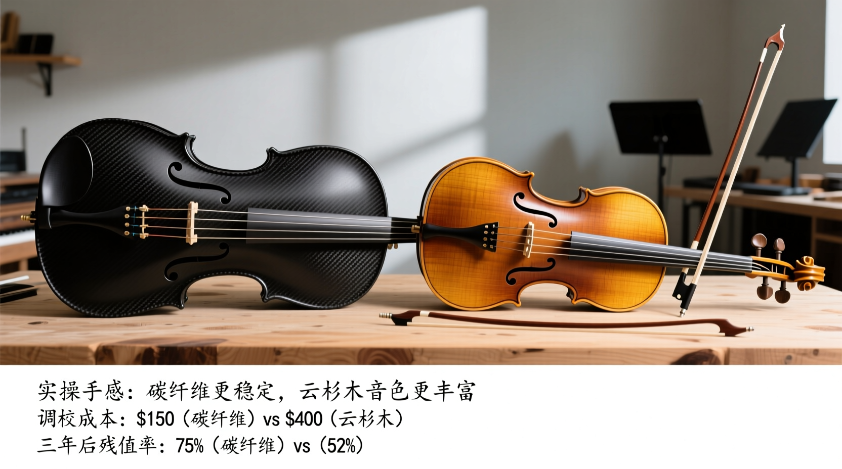 Should Beginners Buy a $1,200 Carbon-Fiber Cello or a $2,800 Hand-Carved Spruce Cello in 2026? Real-World Playability, Setup Costs, and Resale Value Comparison