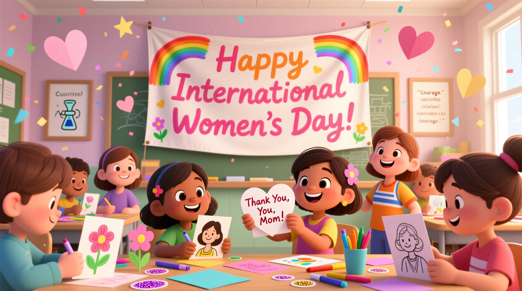 international womens day crafts kids