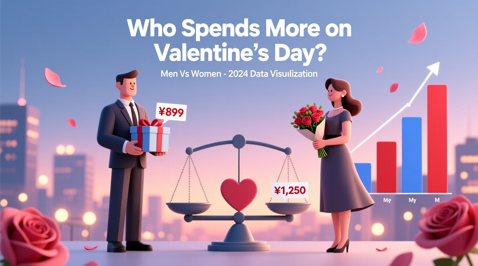 who spends more money on valentines day