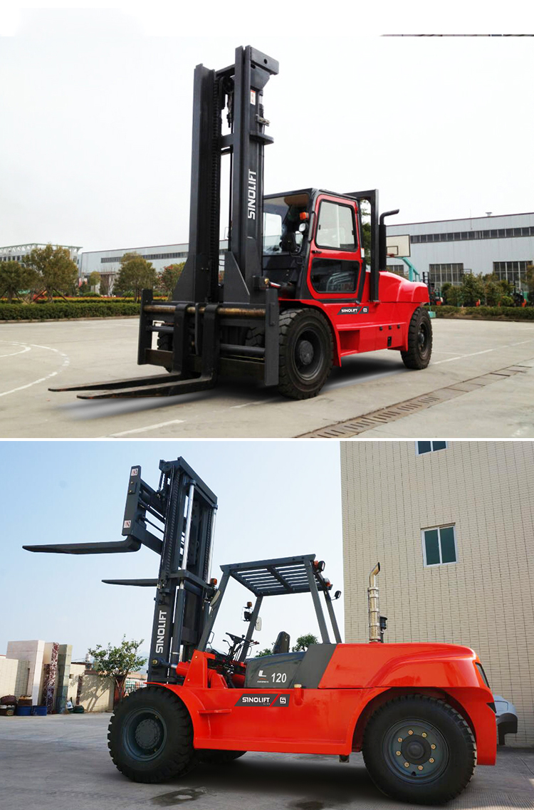 Sinolift CPCD120  12Ton Diesel Forklift with 3m two stage Wide-view mast