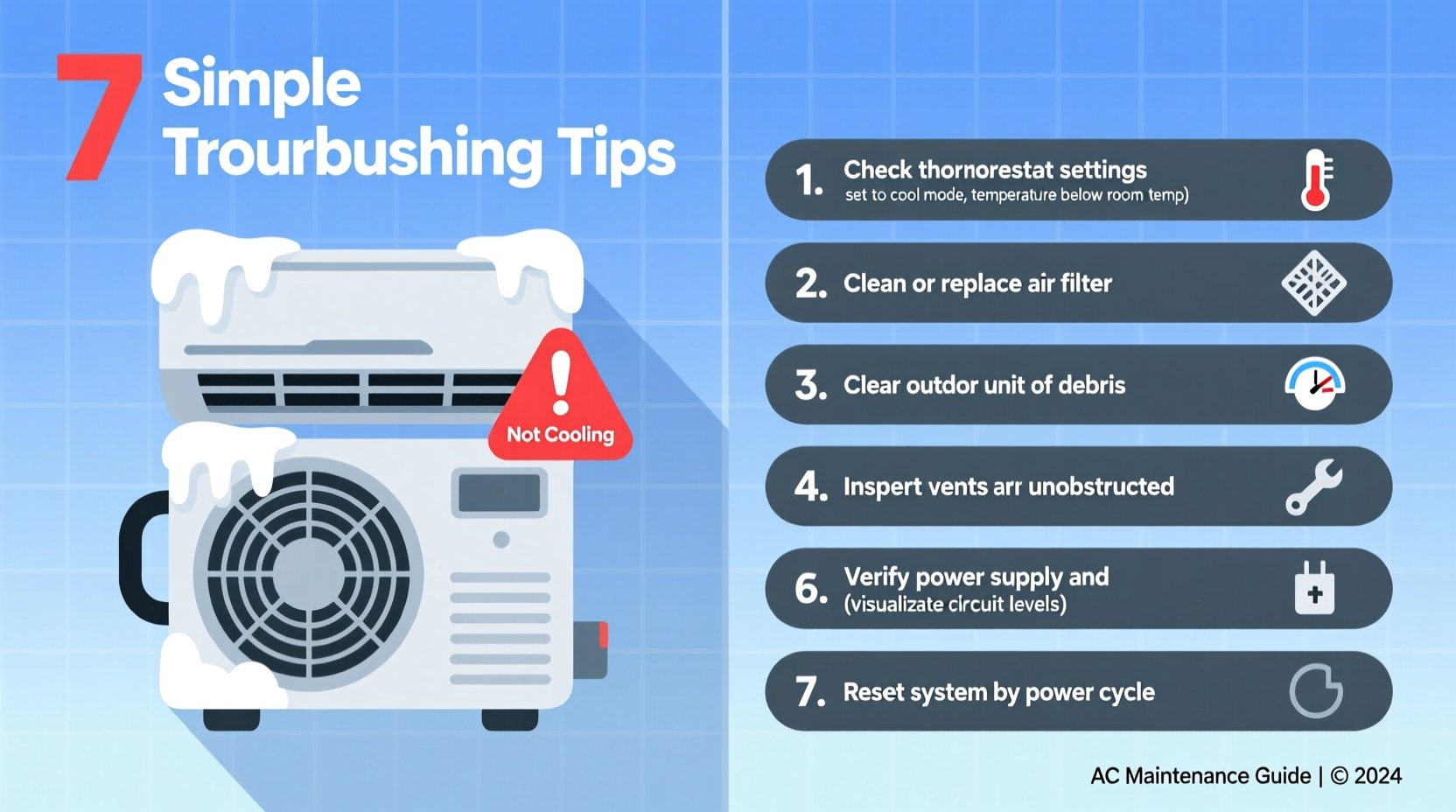 aircon not cooling 7 reasons simple troubleshooting tips
