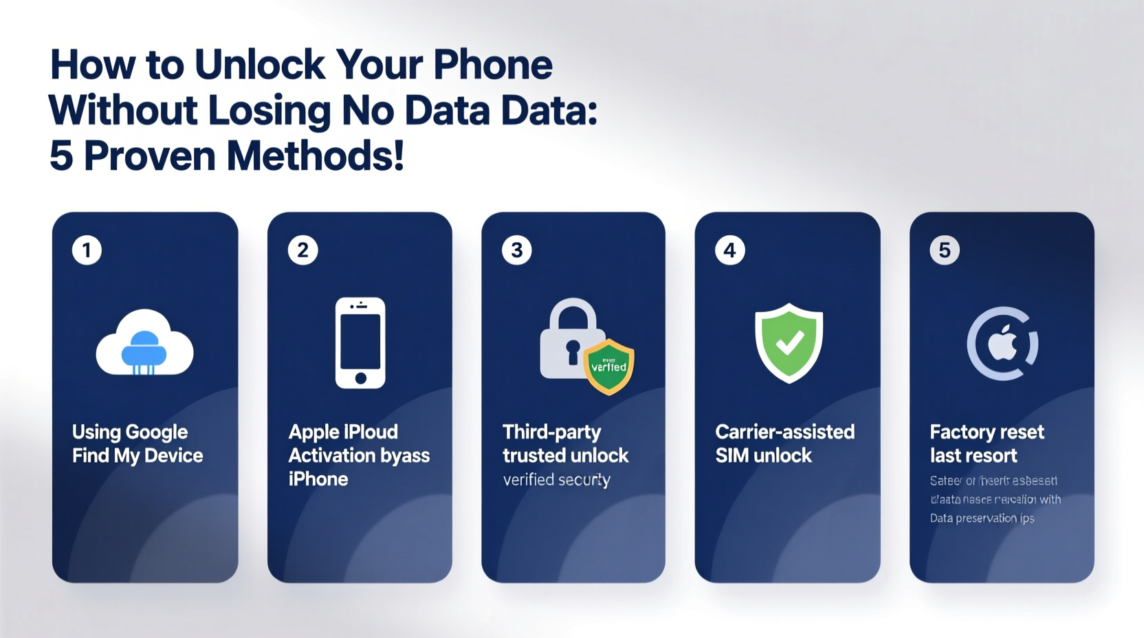 effective methods to unlock a mobile phone when you forget the pin without losing data