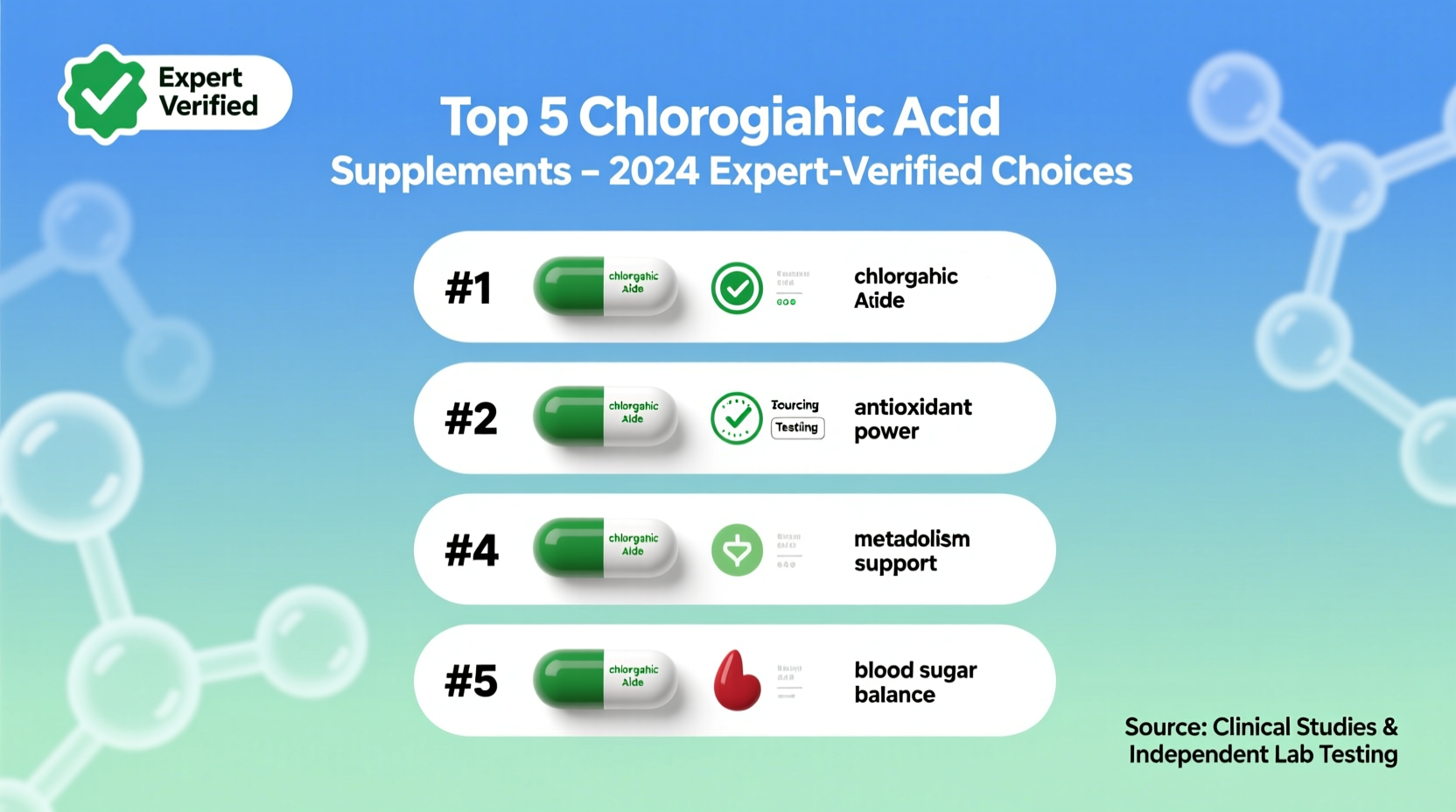 effective options for the best chlorogenic acid supplements available