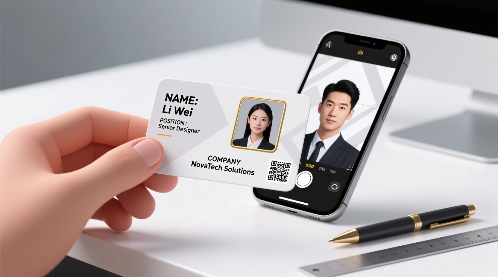 step by step guide how to make a professional id card at home