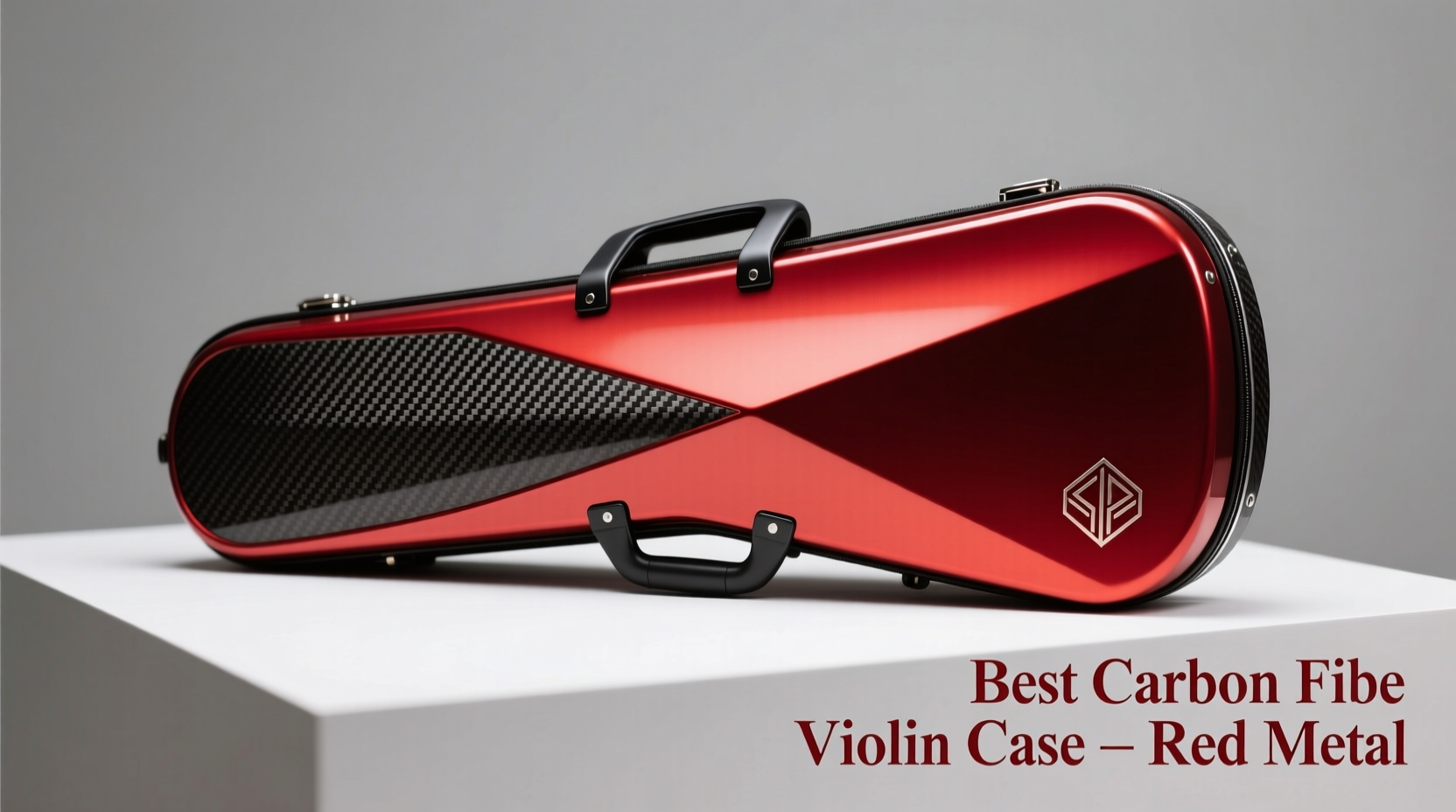 violin case carbon fiber red metal