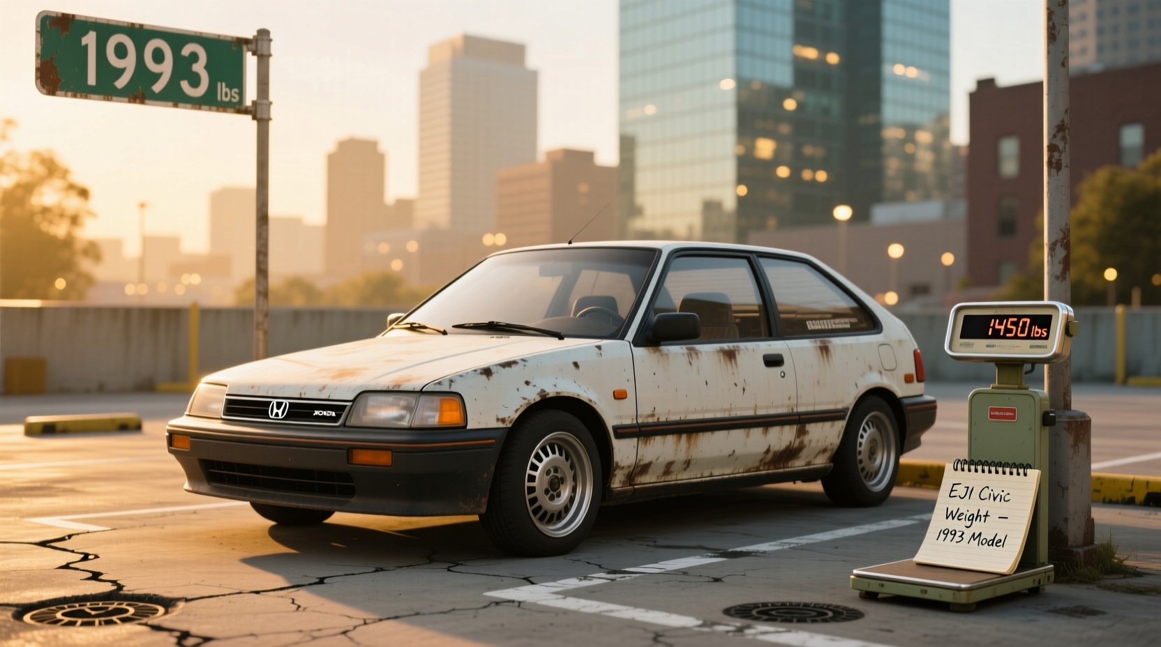 1993 civic hatchback weight guide