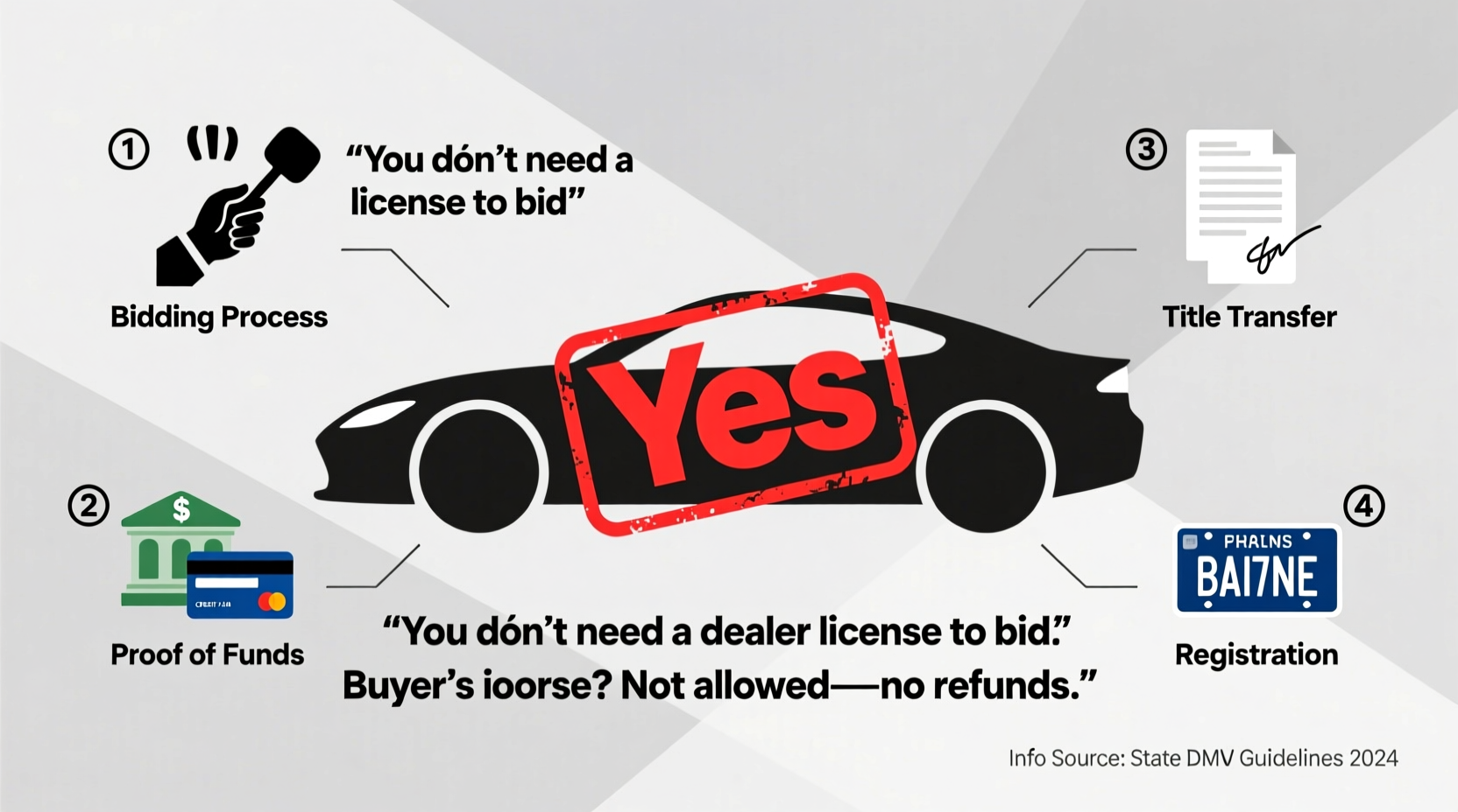 can i buy a car from auction without dealer license