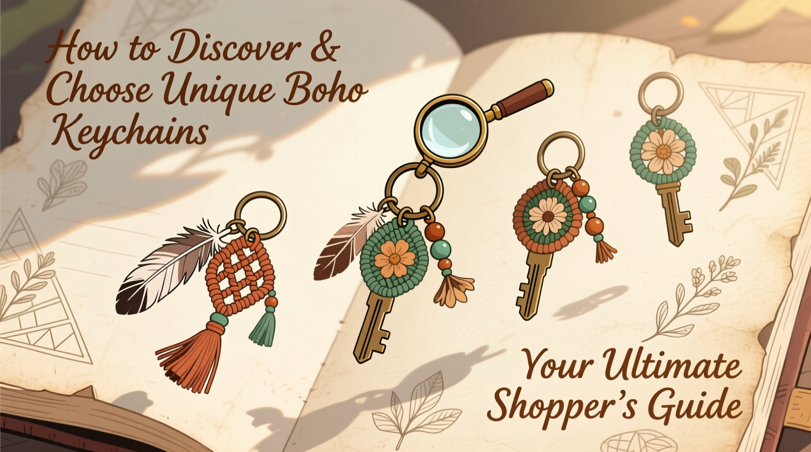 how to discover and choose unique boho style keychains online a shoppers guide