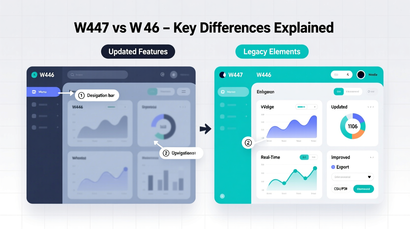 w447 vs w446 dashboard comparison