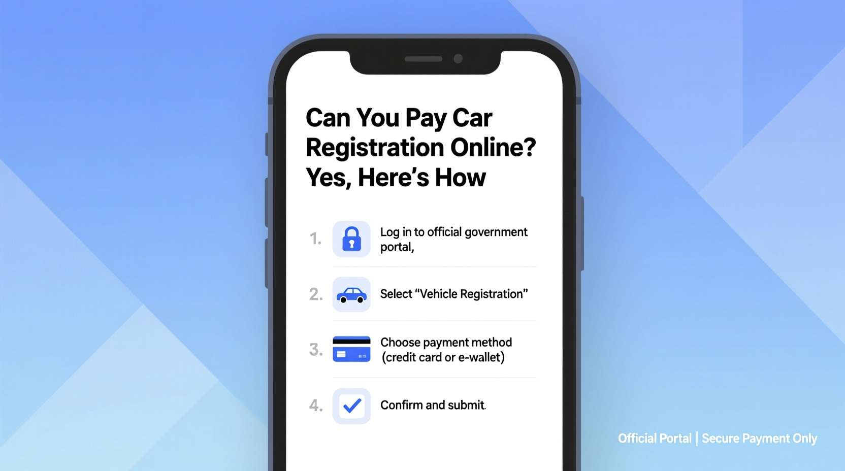 can you pay car registration online