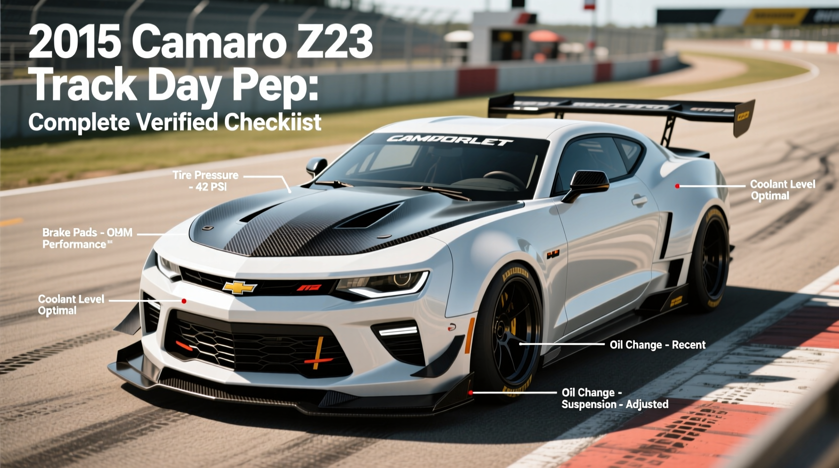 2015 camaro z28 track day prep