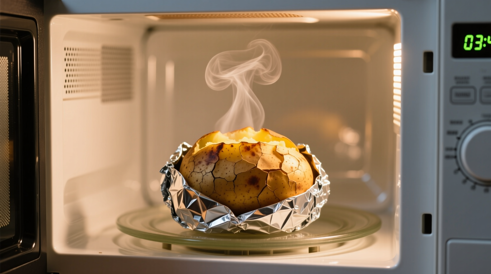 jacket potato in a microwave