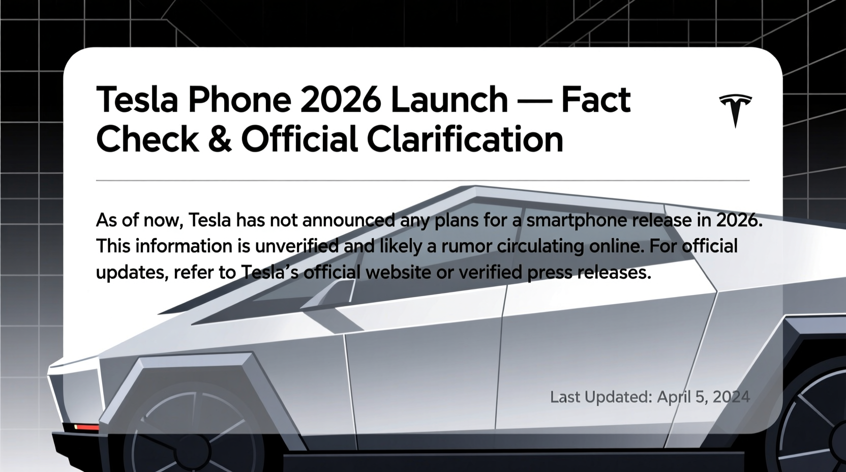 tesla phone 2026 launch