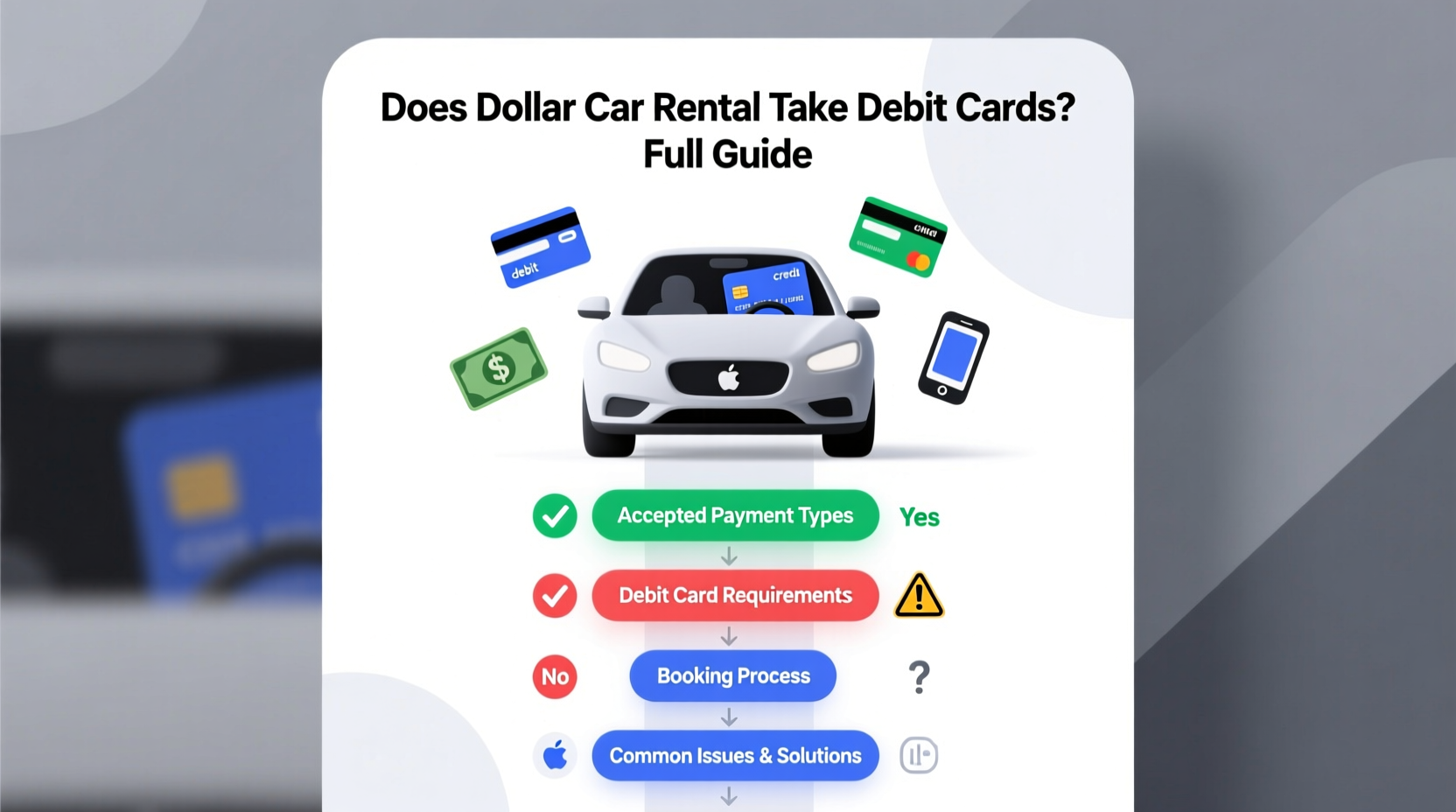 does dollar car rental take debit cards