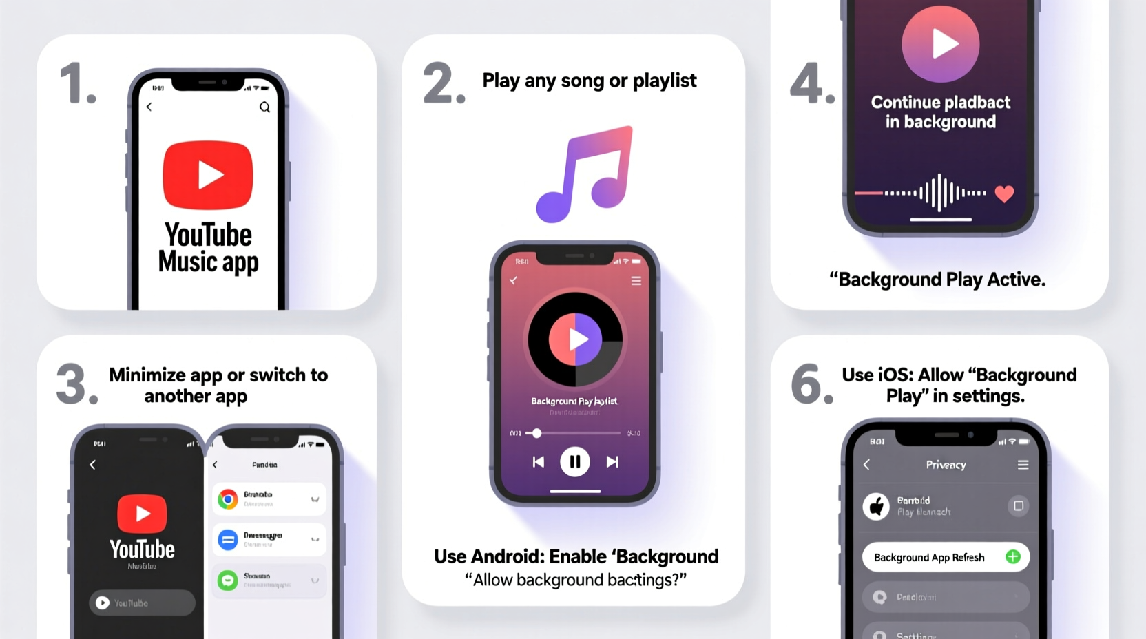 how to play youtube music in the background on any device a step by step guide