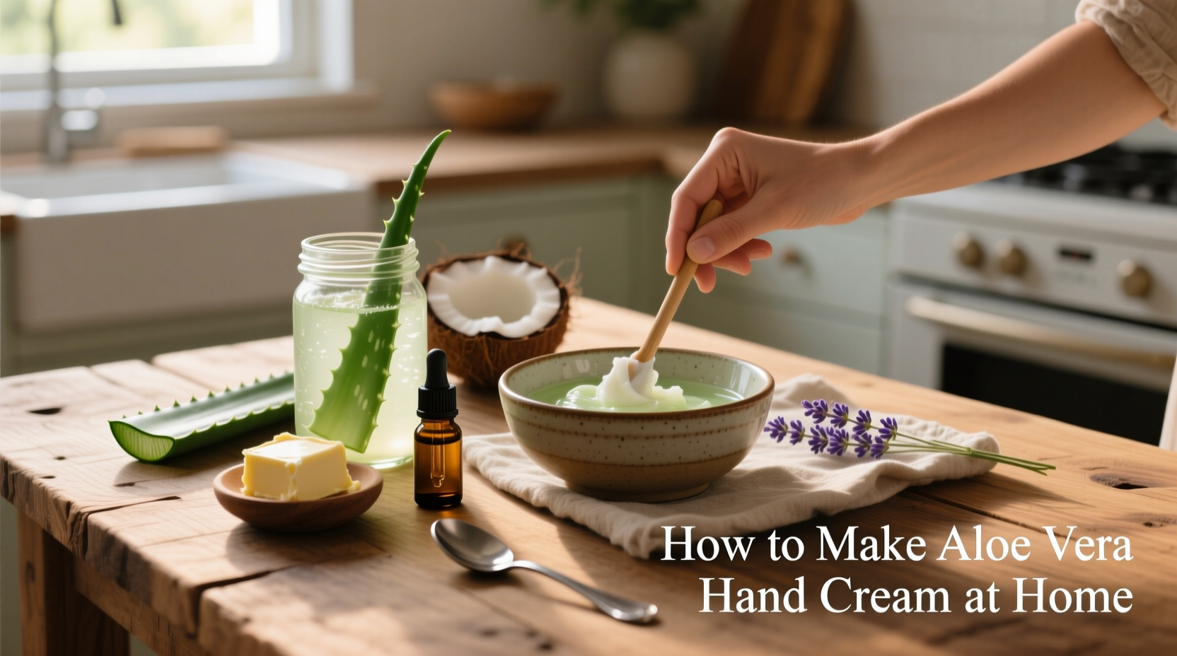how to make aloe vera hand cream