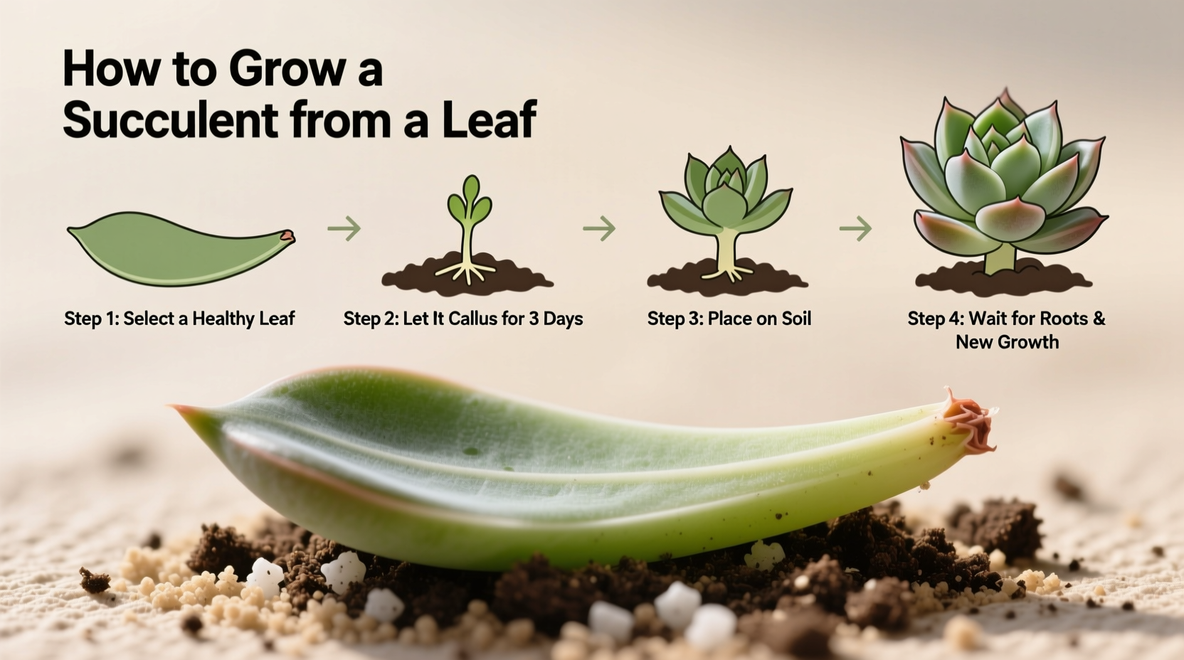 How to Grow a Succulent from a Leaf