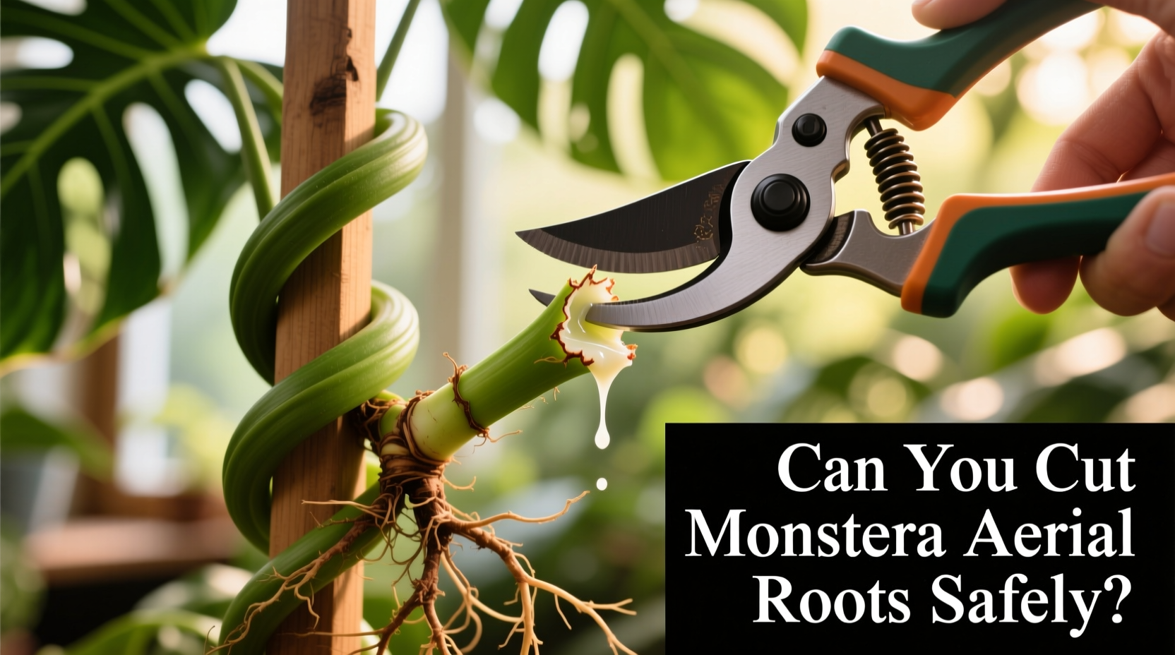 can you cut monstera aerial roots