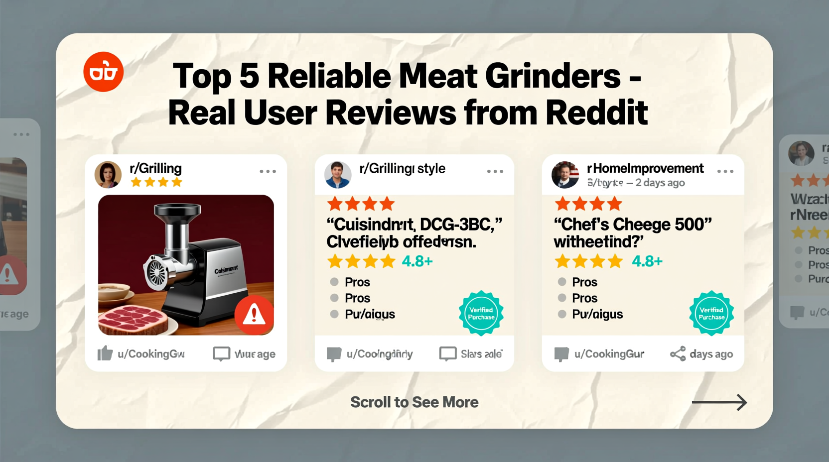 reliable meat grinder reviews and insights from reddit users
