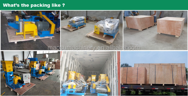 China extruder floating fish feed manufacturing machinery