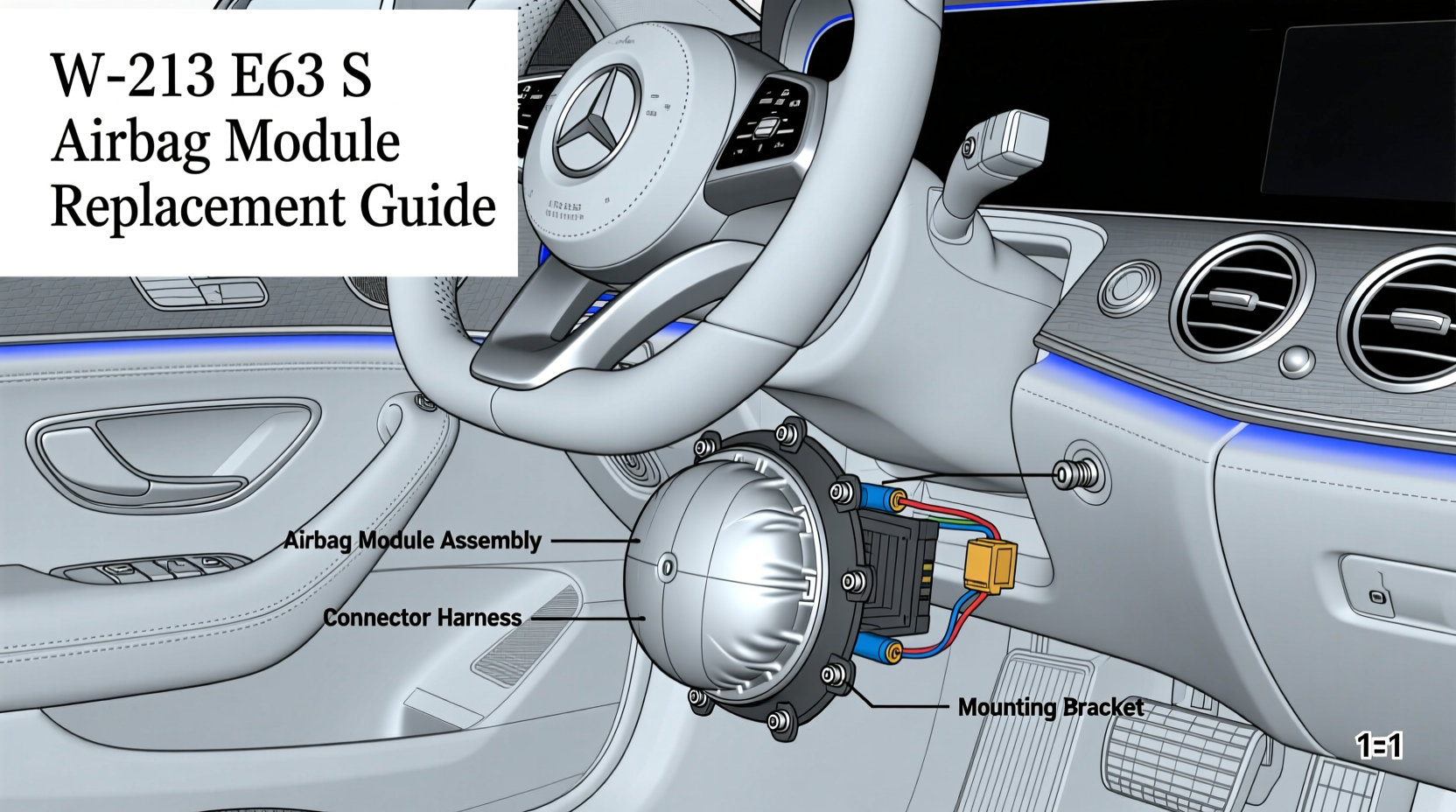 W213 E63 S Airbag Module Replacement Guide