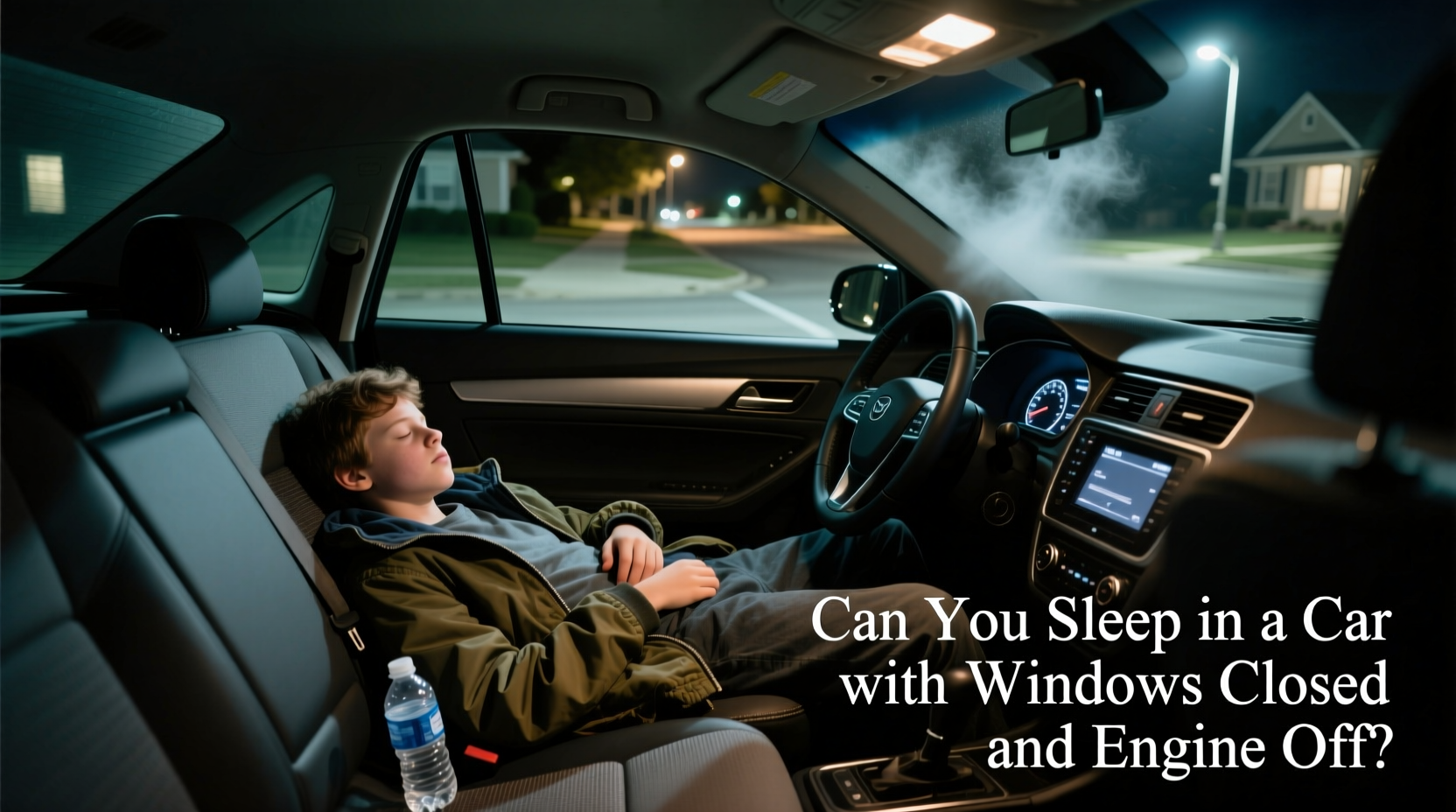 can you sleep in car with windows closed engine off