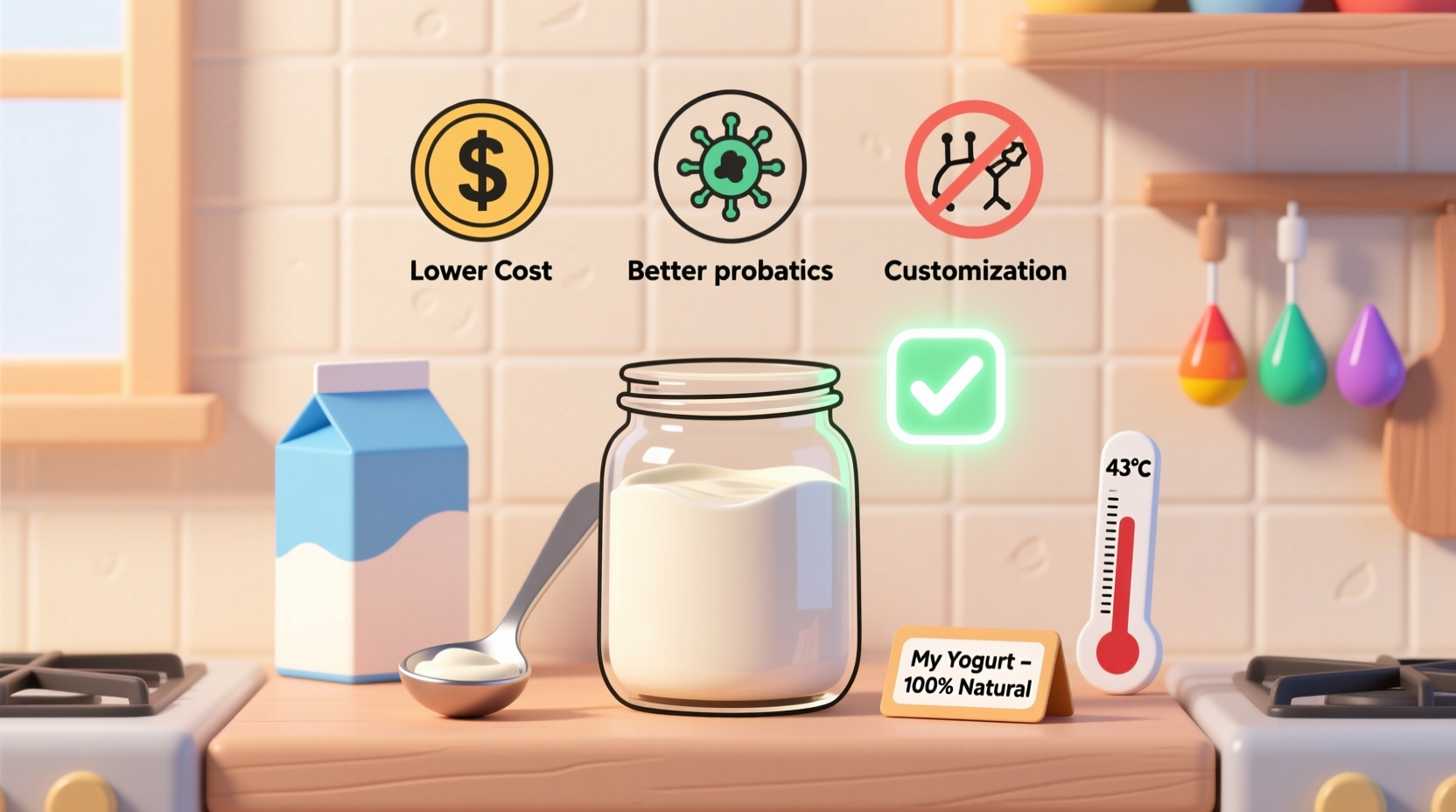 whats the advantage to making your own yogurt
