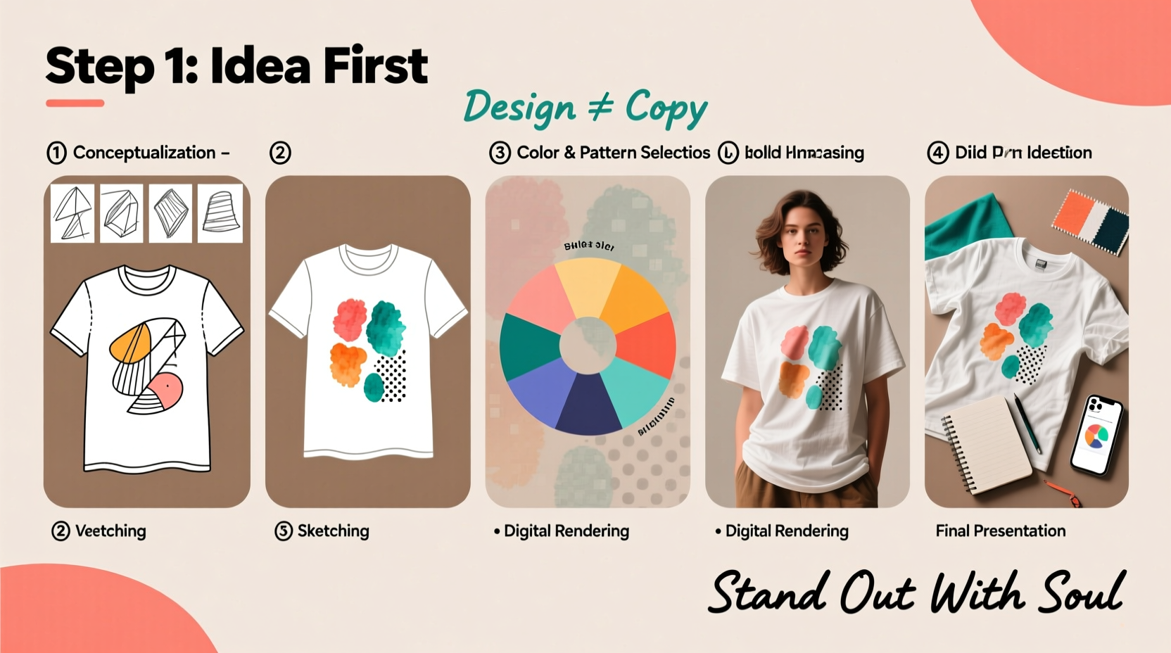 mastering the art of unique custom t shirt design a step by step guide to stand out
