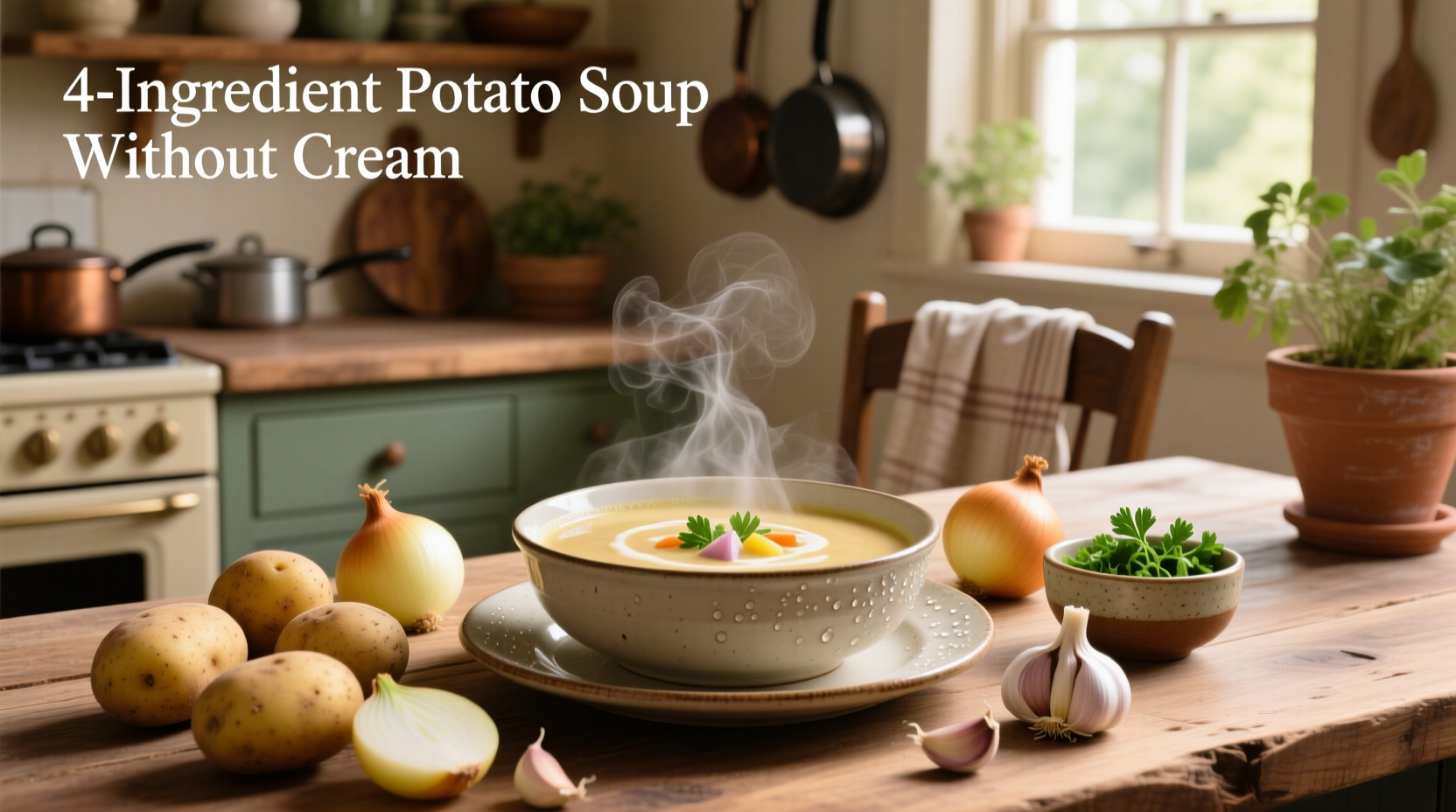 4 ingredient potato soup without cream