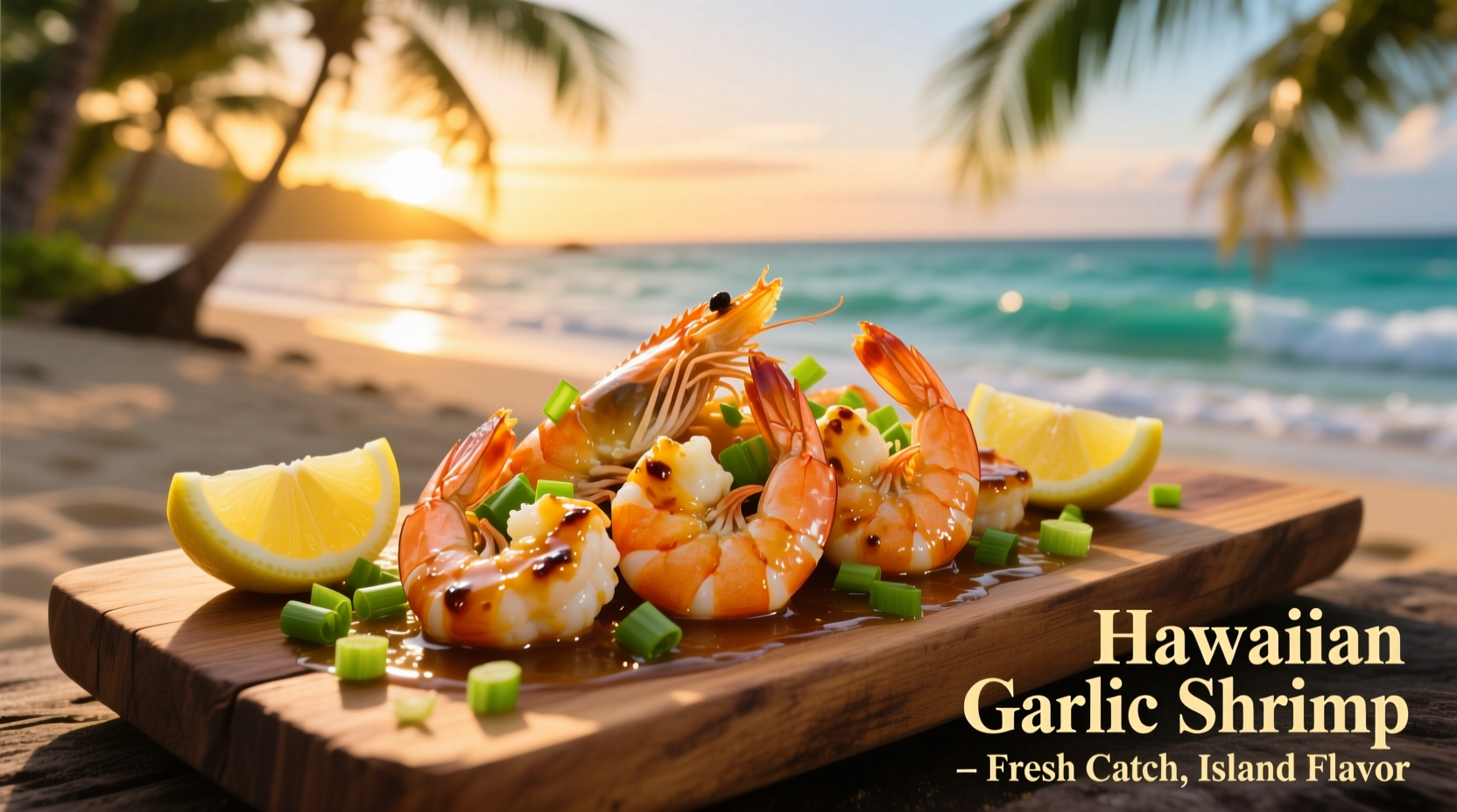 hawaiian garlic shrimp