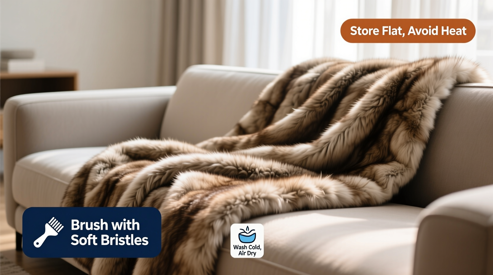 effective tips to prevent faux fur throws from shedding and keep them plush