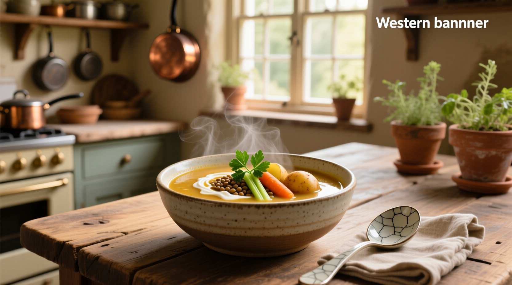 a bowl of soup comfort, clarity choice