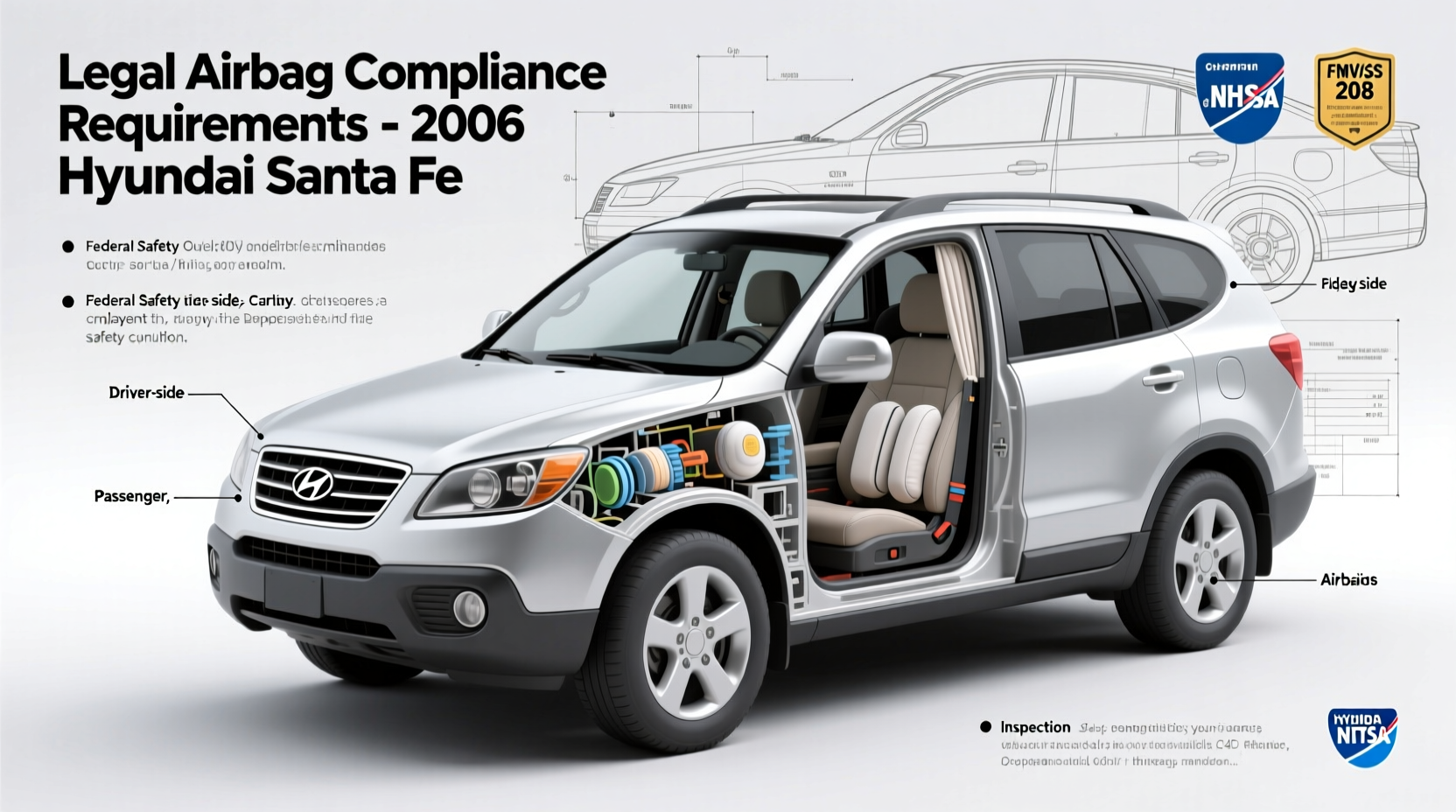 legal airbag compliance 2006 santa fe