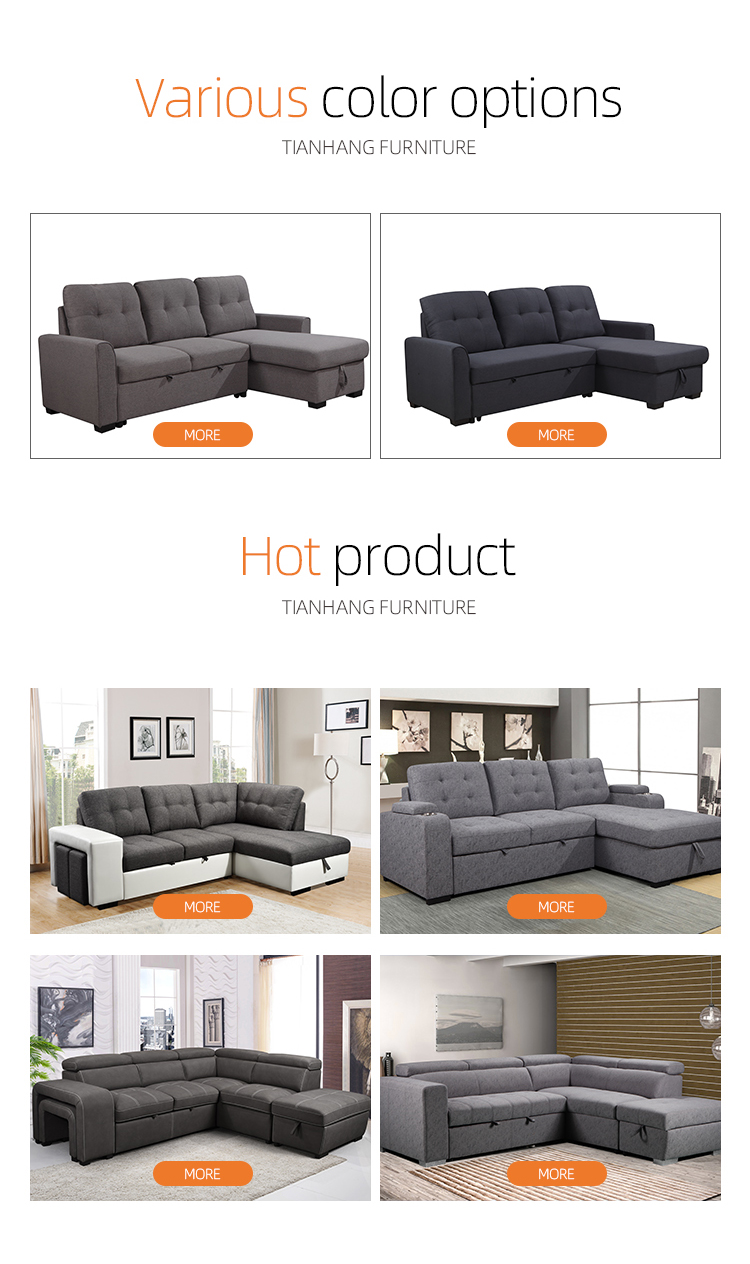 High Quality Fabric Chaise Sofa Set Living Room sofa with low price corner sofa set for living room