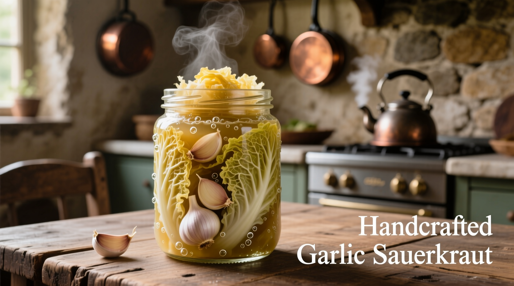 garlic sauerkraut