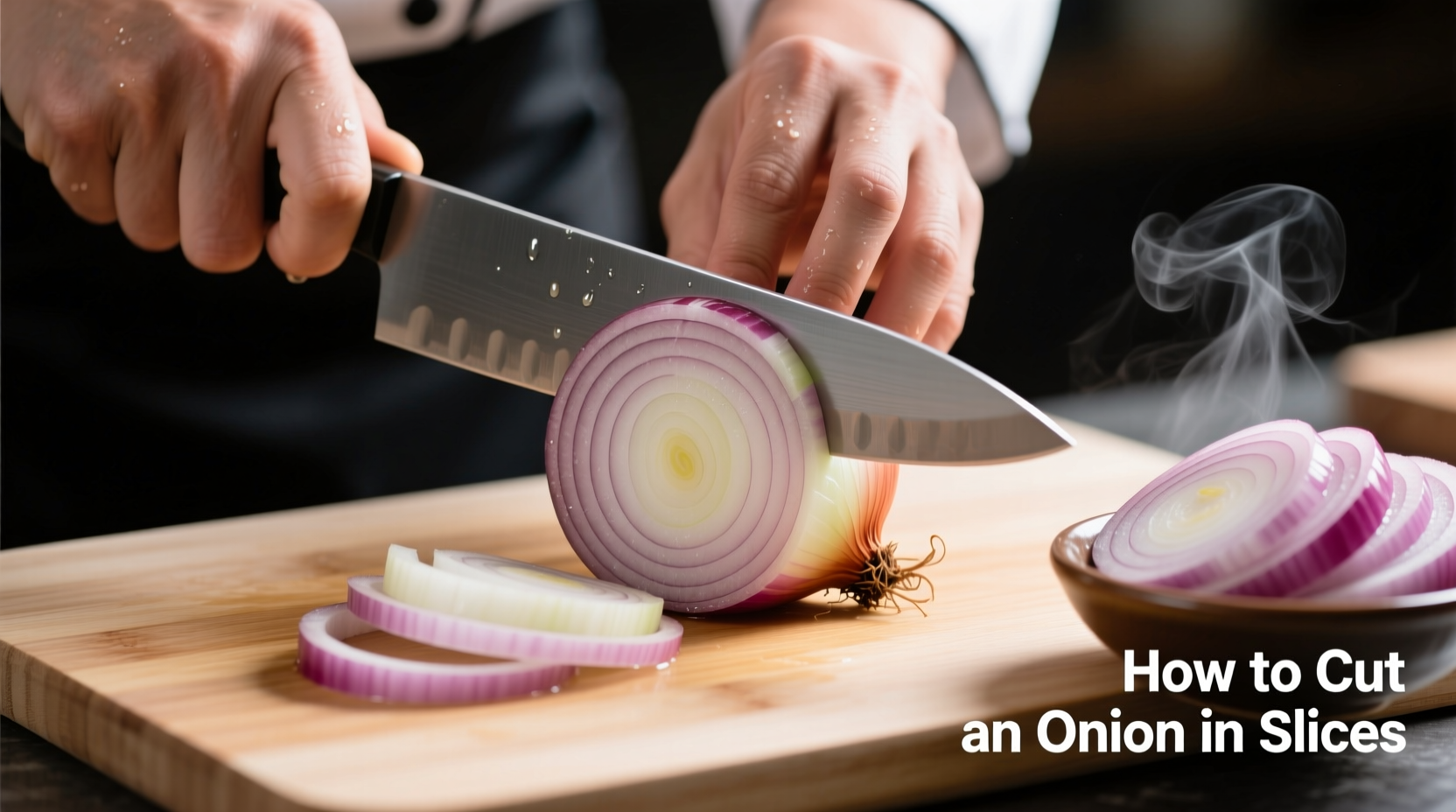 how to cut an onion in slices