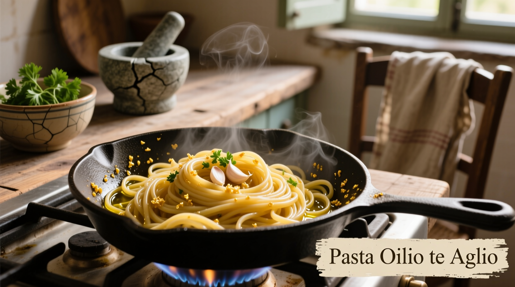 pasta oil and garlic