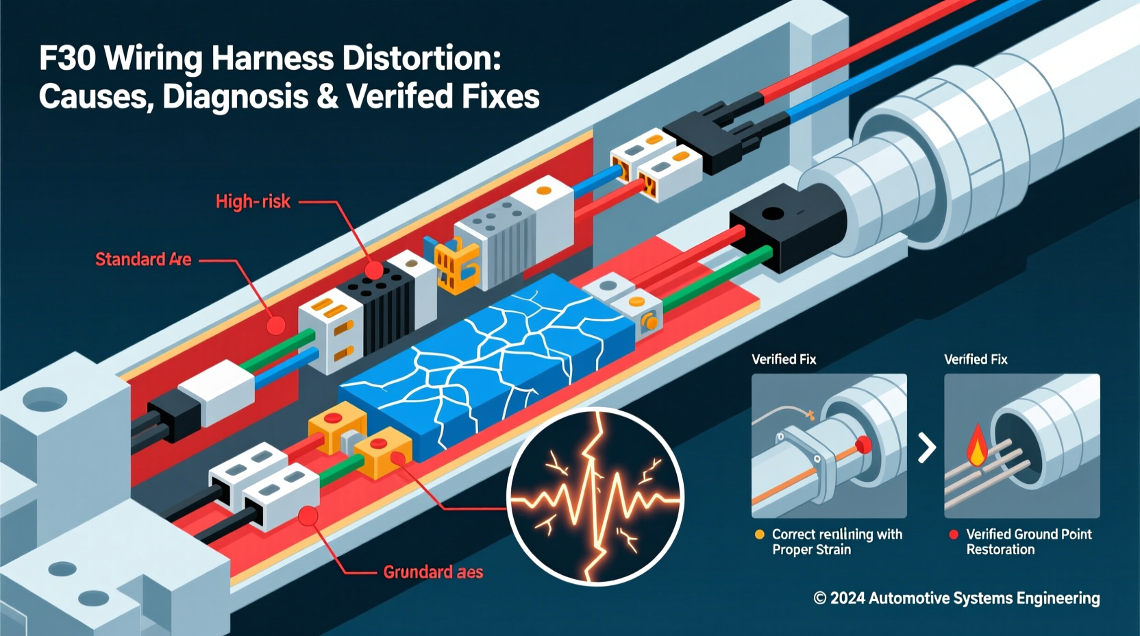 f30 wiring harness distortion