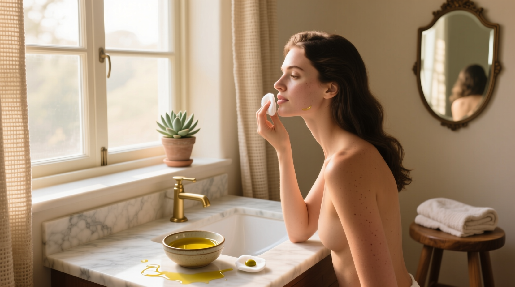 using olive oil to remove makeup