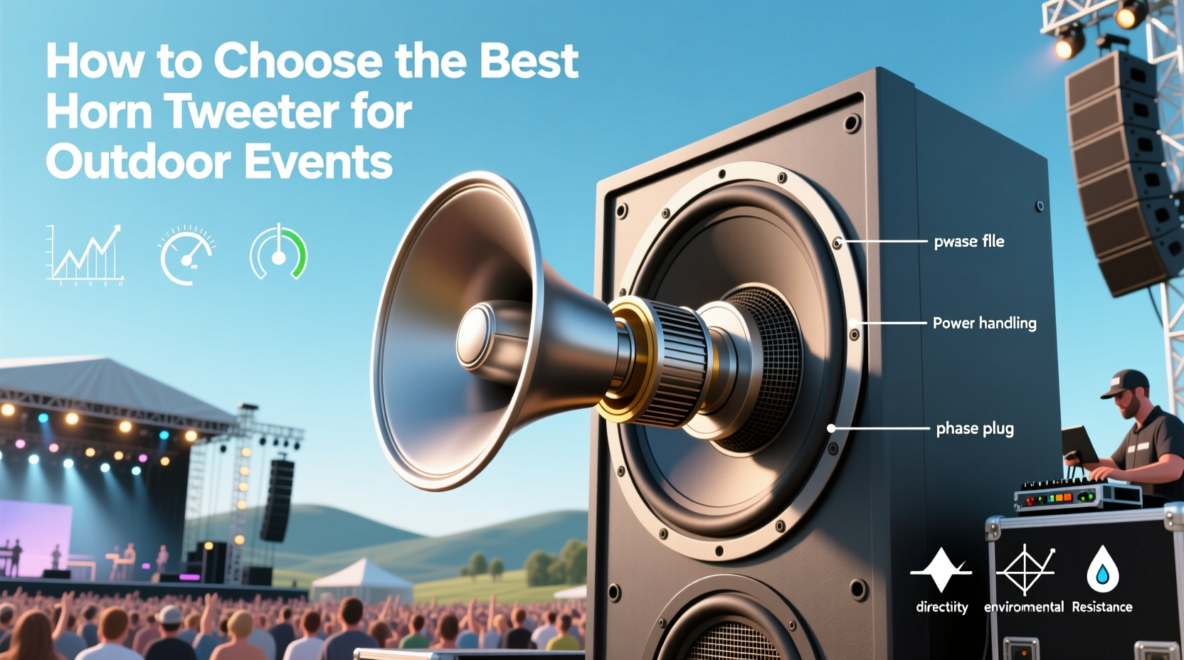 horn tweeter for outdoor events