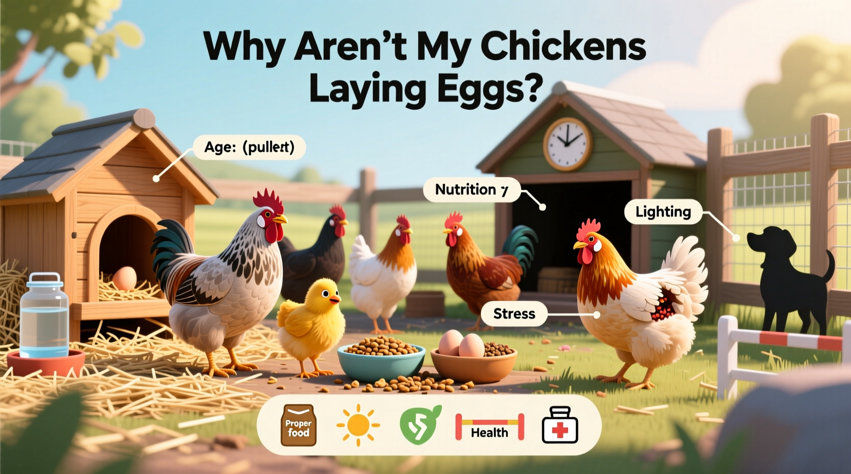 why arent my chickens laying eggs common causes solutions