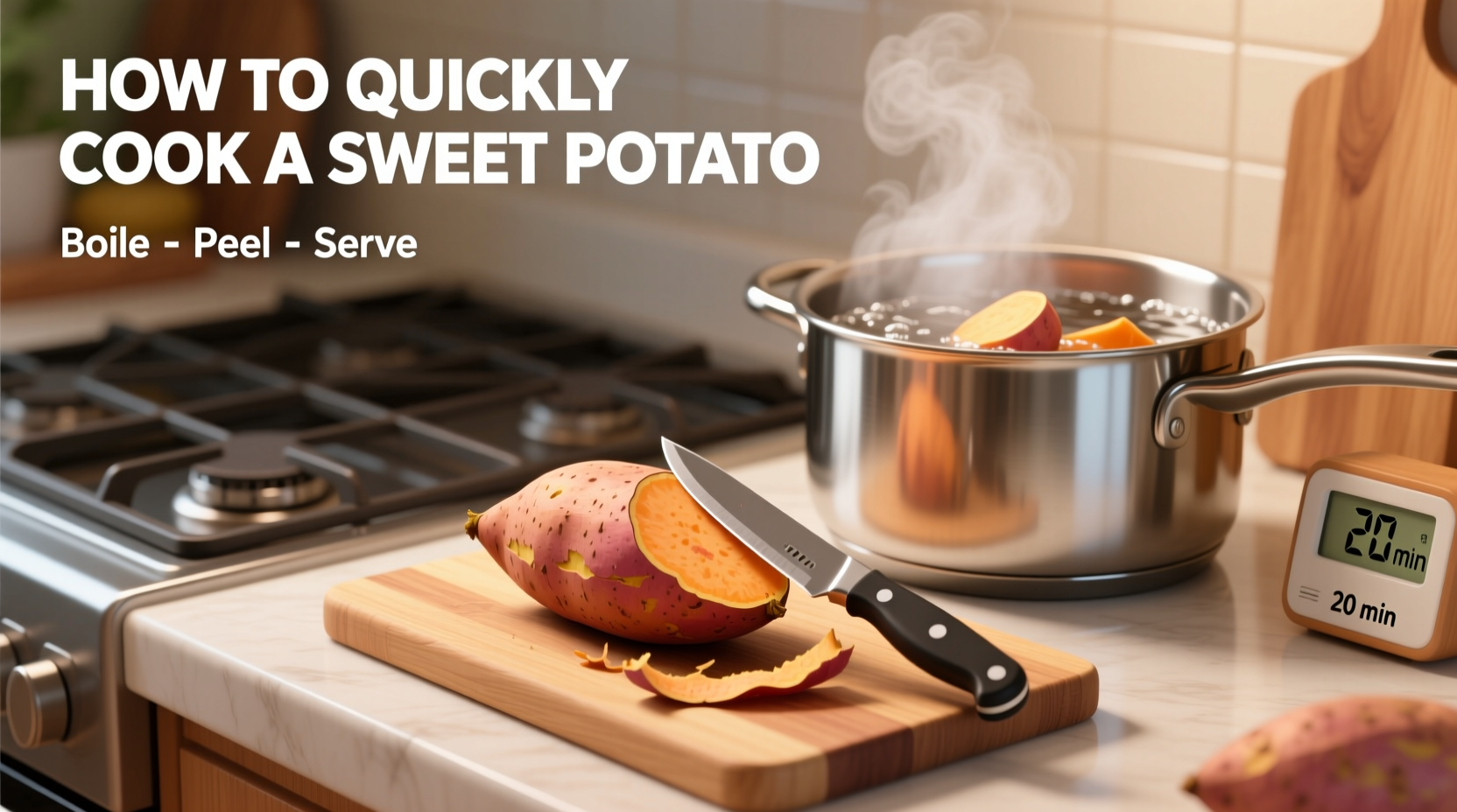 how to quickly cook a sweet potato