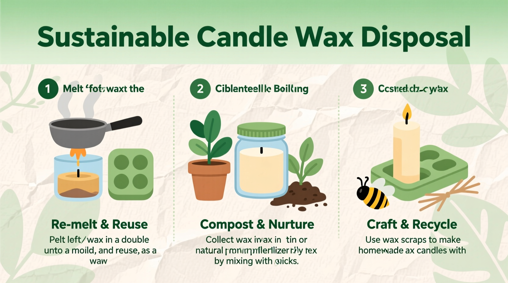 effective and eco friendly methods for disposing of scented candle wax safely