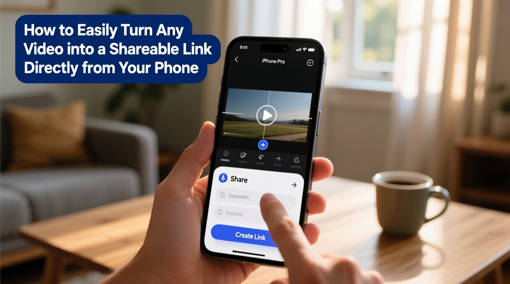 how to easily turn any video into a shareable link directly from your phone