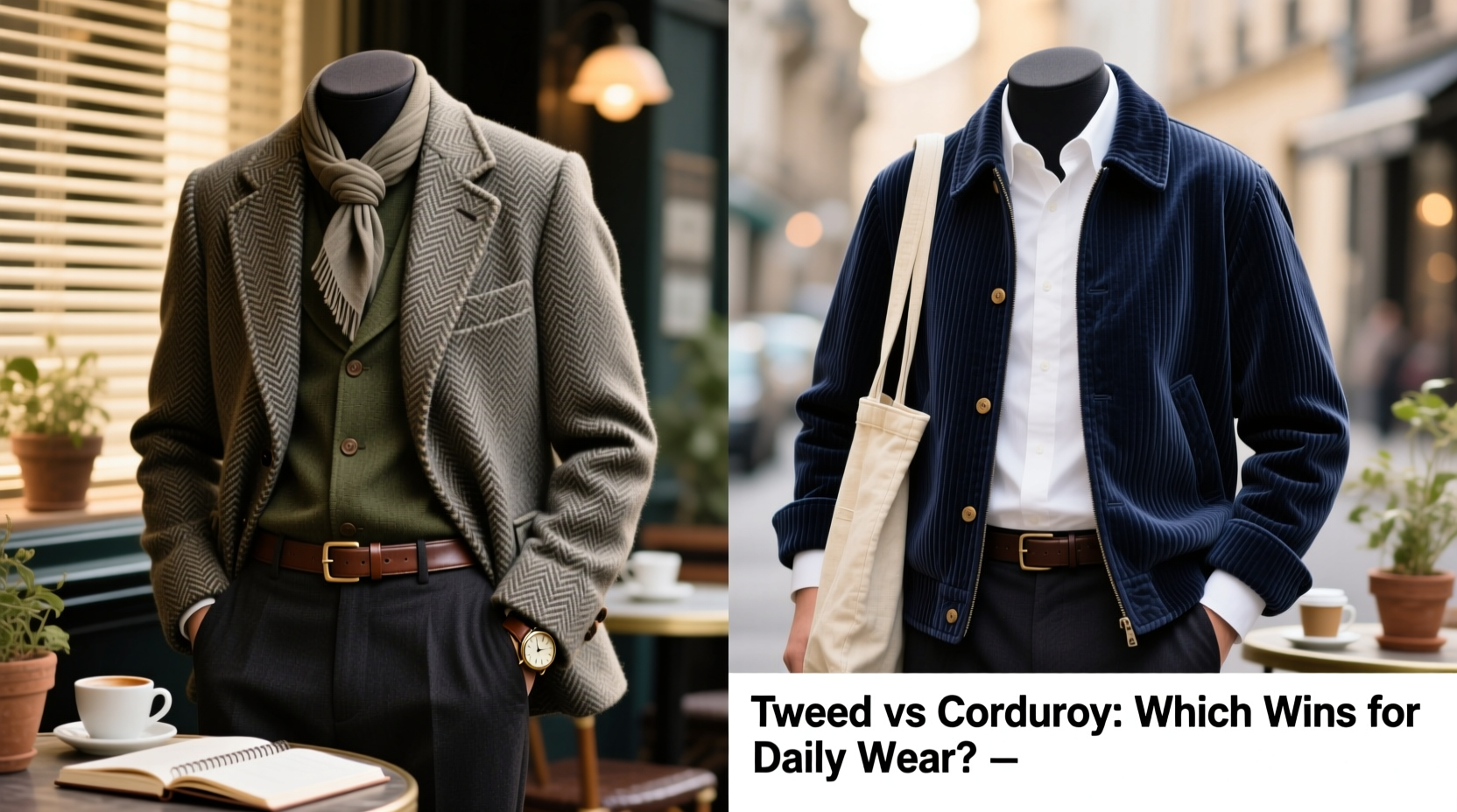 tweed vs corduroy jacket which one is actually more versatile for everyday wear