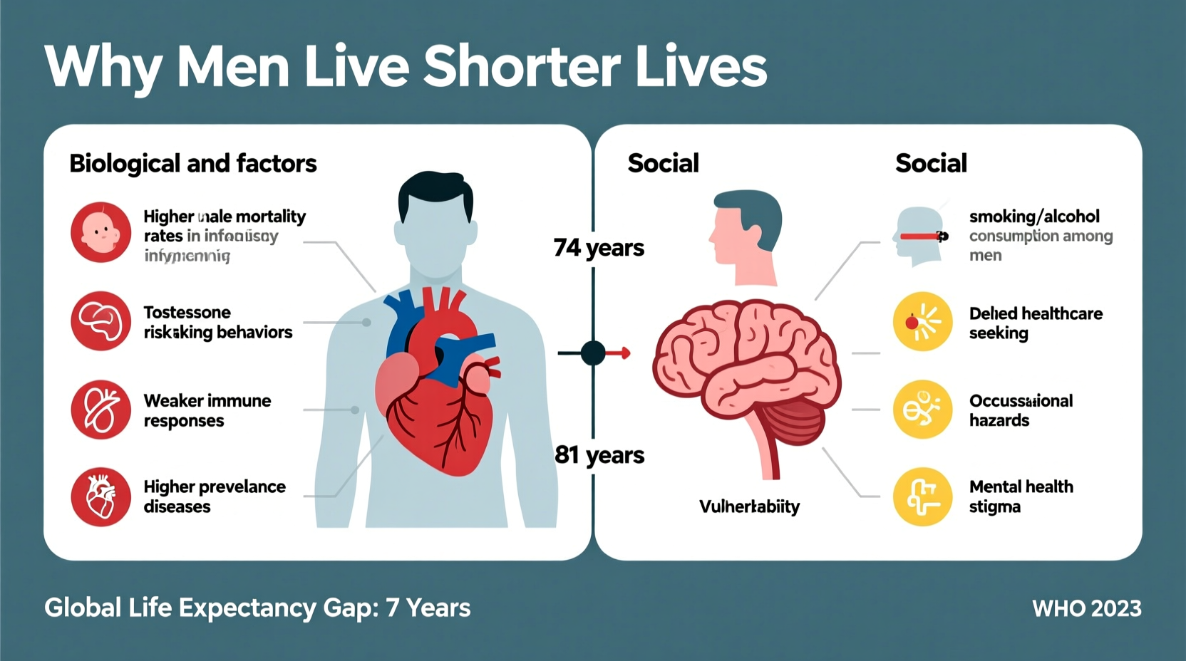 why do men live shorter lives than women understanding the gap