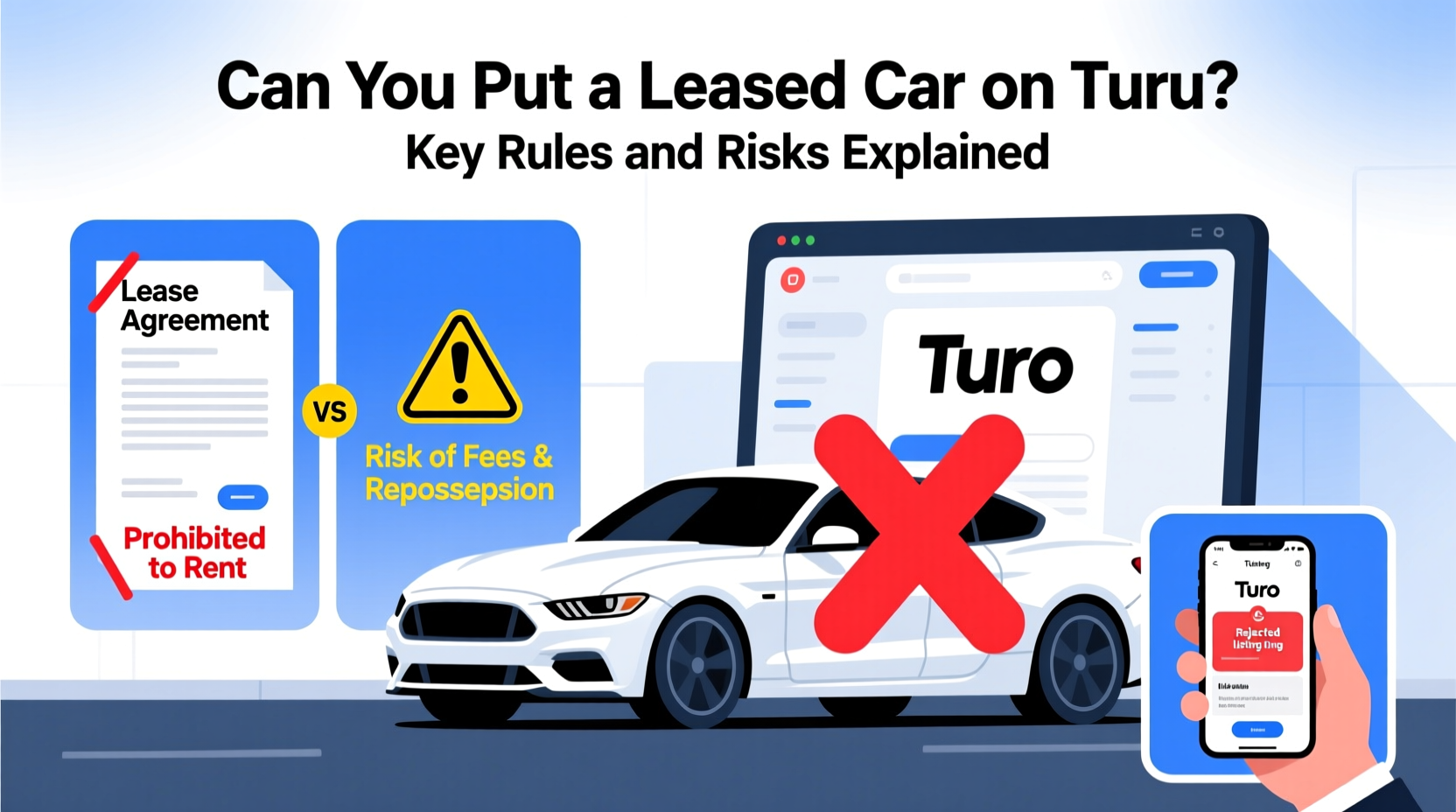 can you put a leased car on turo