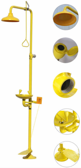 Combined Eyewash Station and Shower