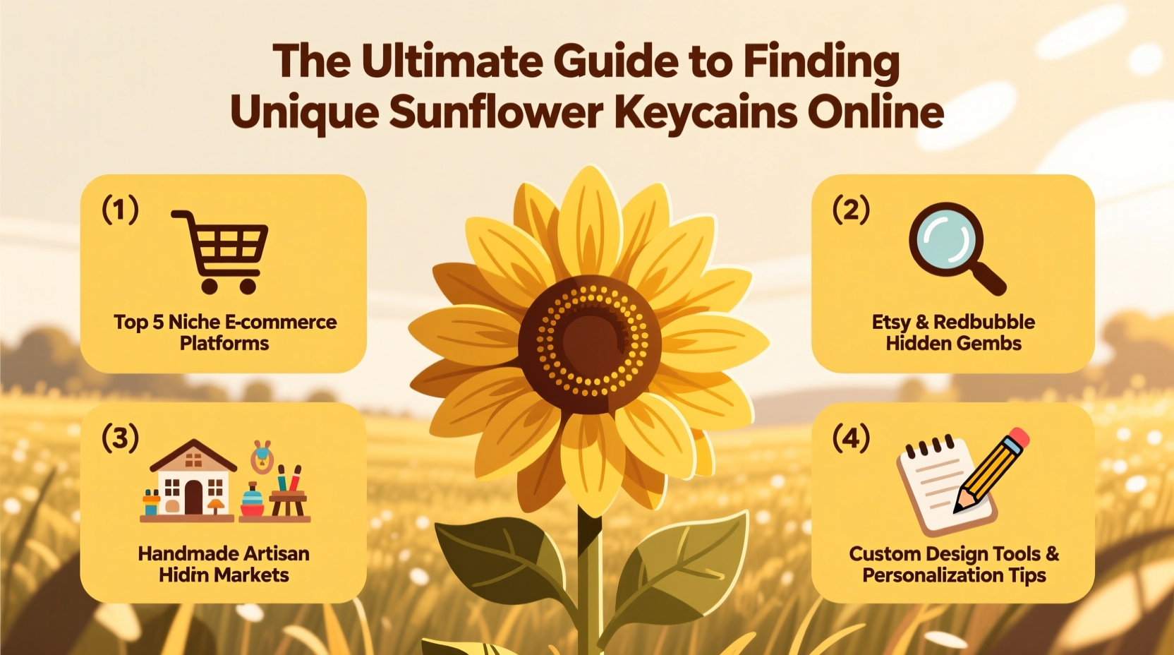 the ultimate guide to finding unique sunflower keychains online tips and best sources