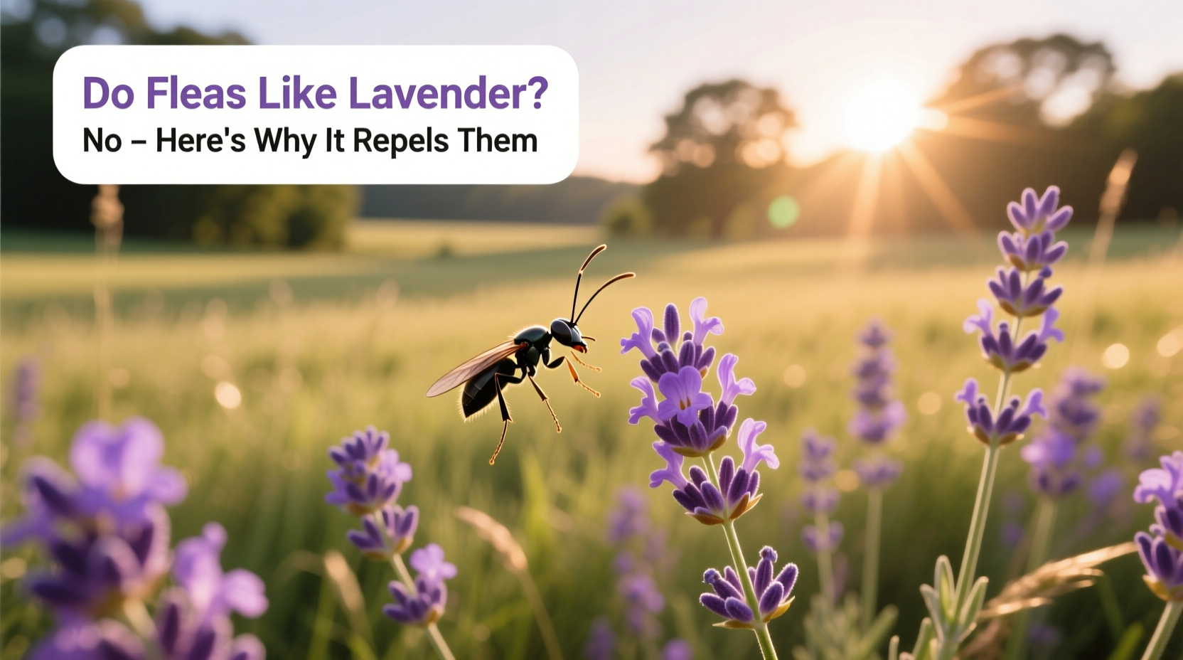 do fleas like lavender